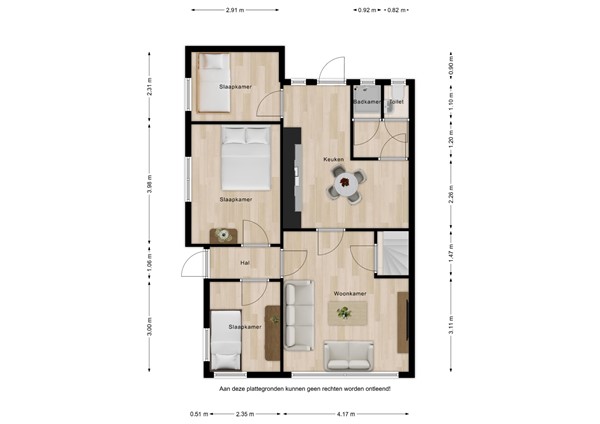 Floorplan - Turkeijeweg 19, 4508 NW Waterlandkerkje
